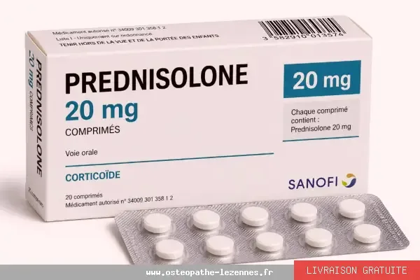 Achetez Prednisolone 40mg sans ordonnance — 0,68€ le comprimé en ligne