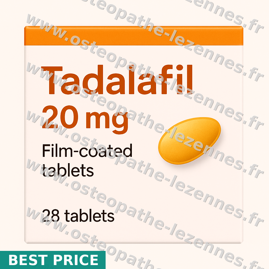 Cialis 20mg — le choix de confiance à Paris : 0,62€
